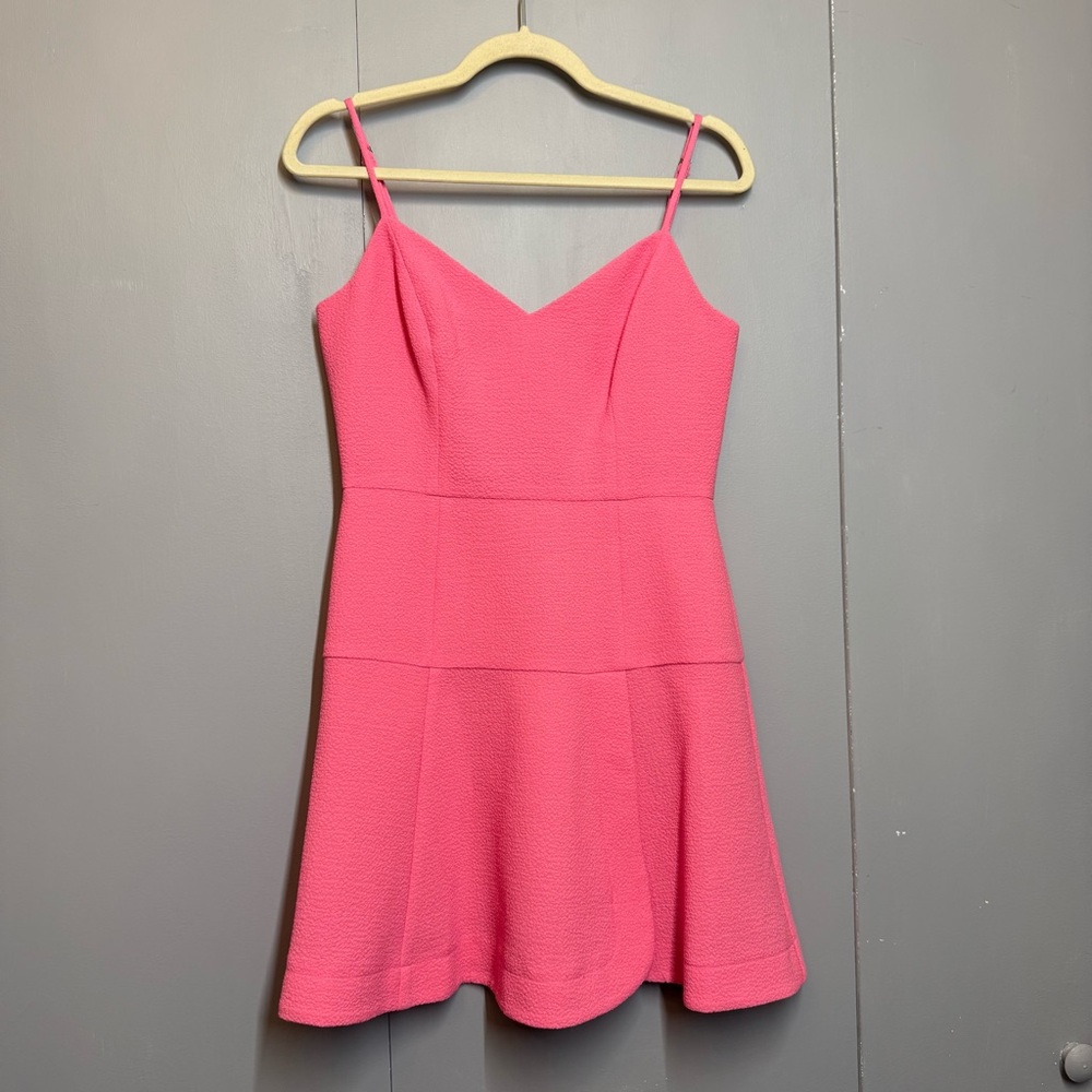 Black Halo hot pink mini dress